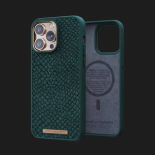 Чохол Elements Njord Salmon Leather MagSafe для iPhone 14 Pro (Green) 382909bd-08dc-4cc0-8cfd-8889ecb05df3 фото