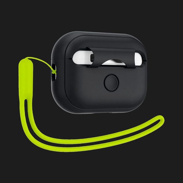 Чехол Spigen Silicone Fit для AirPods Pro (2nd/1st gen) (Black/Green) (ACS05810) 2b406ebc-40c0-429f-bf9e-23fde88683b5 фото