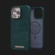 Чехол Elements Njord Salmon Leather MagSafe для iPhone 14 Pro (Green) 382909bd-08dc-4cc0-8cfd-8889ecb05df3 фото 1