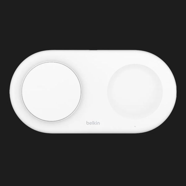 Безпровідна зарядка Belkin 2в1 15 Вт Pad Qi2 (White) 73d3356e-861e-428b-a780-4c353e3fa4ec фото