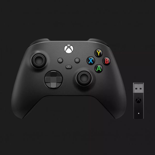 Геймпад Microsoft Xbox Series X/S Wireless Controller Carbon Black + Wireless Adapter 94f18a86-32c0-46f3-a2ee-92f856e2881b фото