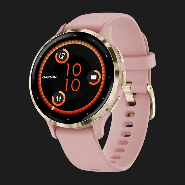 Часы Garmin Venu 3S Soft Gold Stainless Steel Bezel with Dust Rose Case and Silicone Band 51bba58c-bf29-47b0-bec3-e89a8fd59937 фото