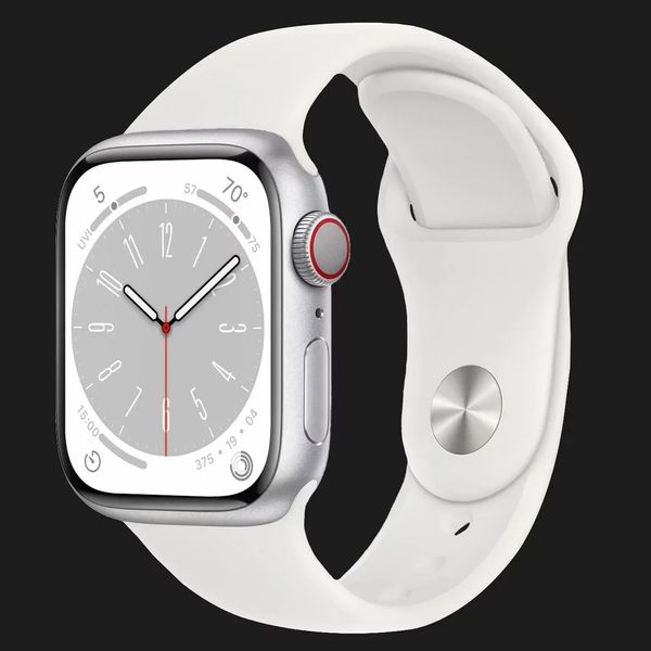 Оригинальный спортивный ремешок для Apple Watch 42/44/45/49 mm White Sport Band (MJ4M2 / MTPK2) 7ced3df0-bc06-4a44-9b99-1ceb4c3354f4 фото