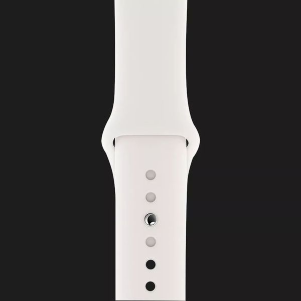 Оригинальный спортивный ремешок для Apple Watch 42/44/45/49 mm White Sport Band (MJ4M2 / MTPK2) 7ced3df0-bc06-4a44-9b99-1ceb4c3354f4 фото