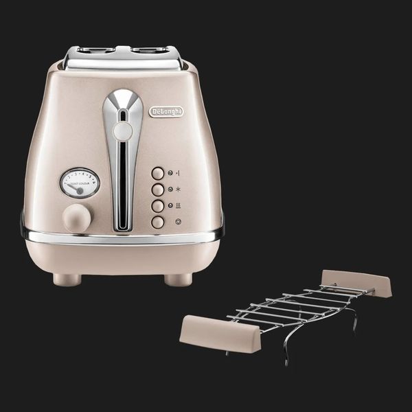 Тостер DeLonghi Icona Metallics (Beige) 2d868516-2169-4b6b-a18c-b4ffc0c6ee90 фото