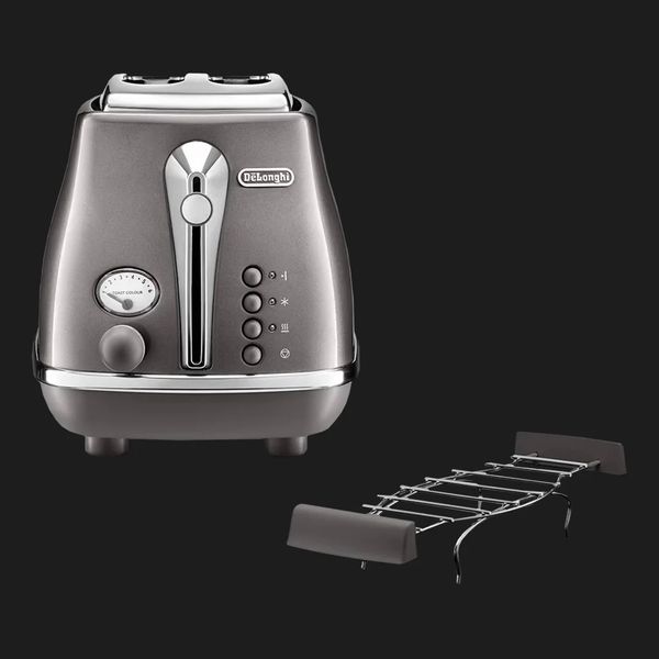 Тостер DeLonghi Icona Metallics (Graphite) 218c2309-44b1-4efa-983a-776ea48bbad1 фото