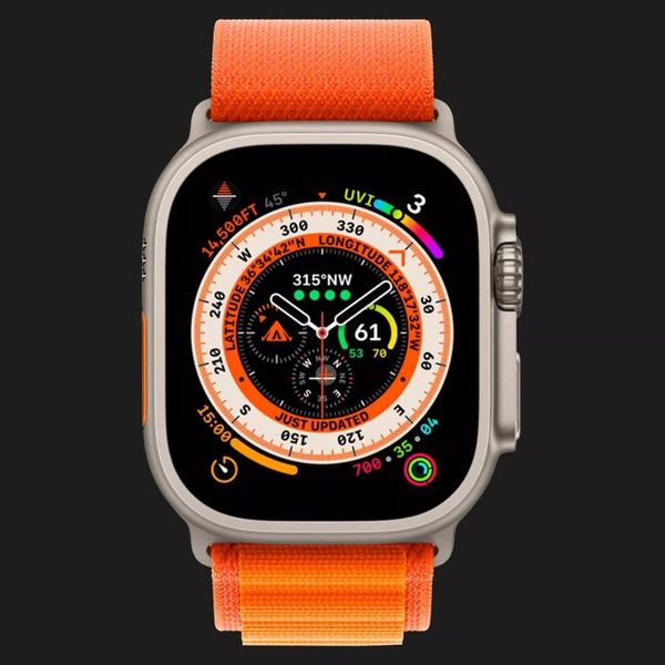 Apple Watch Ultra 49mm GPS + LTE Titanium Case with Orange Alpine Loop Small (MNHH3/MNHA3) 25af6309-6847-49e5-8a06-9402f8fdc870 фото