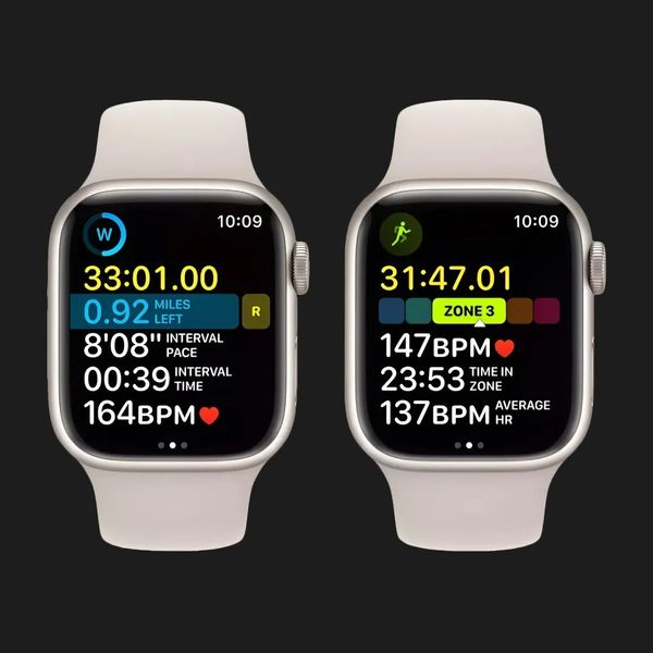 Apple Watch Series 8 45mm Starlight Aluminum Case with Starlight Sport Band (MNP23/MNUQ3) 0bdfd113-2428-413c-9350-0a6d296c5c3b фото