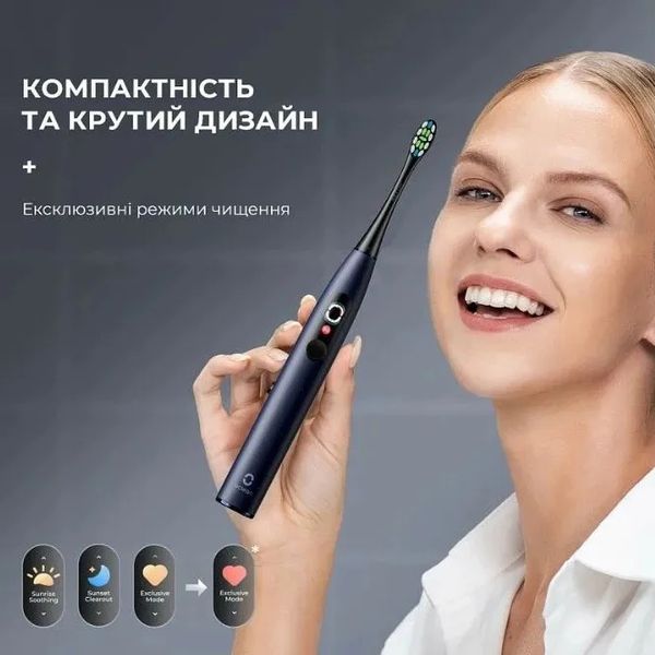 Зубная электрощетка Oclean X Pro Digital (Dark Blue) 81f6aad0-30b4-432a-b6f4-92fc92b41d40 фото