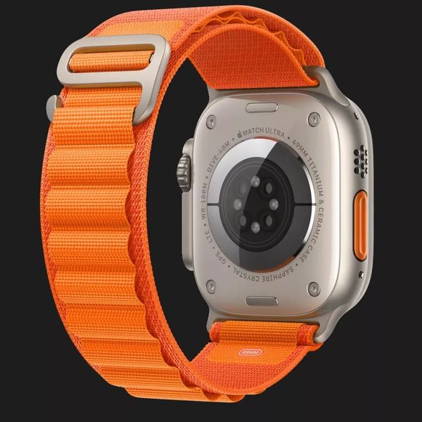 Оригинальный ремешок для Apple Watch 44/45/49 mm Alpine Loop Orange Size S (MQDY3) ca2ba27a-2bda-4999-80ca-bebaee2950e9 фото