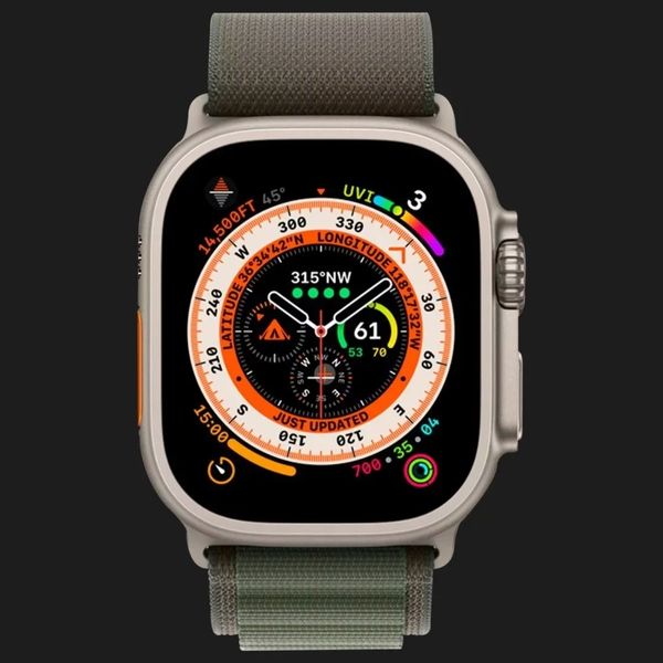 Оригінальний ремінець для Apple Watch 42/44/45/49 mm Alpine Loop Green Size M (MQE33) dfdaa1aa-ead8-436a-b647-ae32ed42fc7b фото