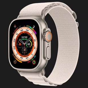 Apple Watch Ultra 49mm GPS + LTE Titanium Case with Starlight Alpine Loop Small (MQFQ3/MQEY3) 0dacf9fb-7052-4d02-b20f-6329262c86eb фото