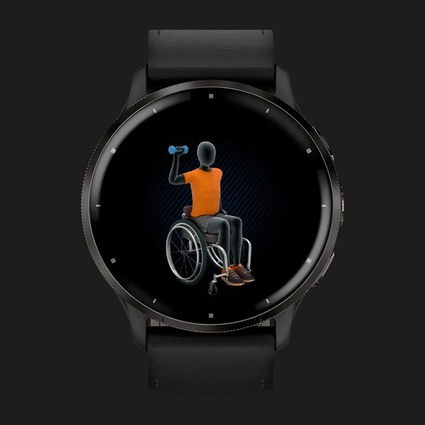 Годинник Garmin Venu 3 Slate Stainless Steel Bezel with Black Case and Black Leather Band 0299077b-3c87-4e70-b0ec-1b2e97f9415e фото