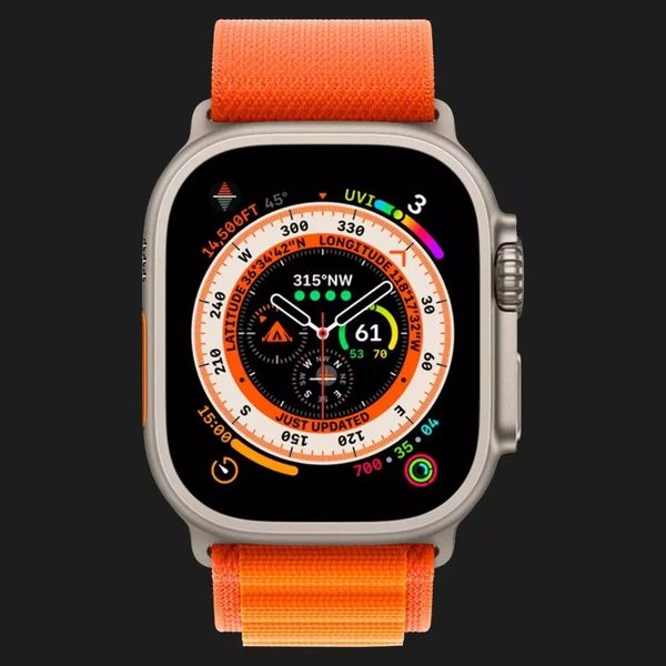 Оригинальный ремешок для Apple Watch 44/45/49 mm Alpine Loop Orange Size M (MQE03) 97181cf8-6ef1-4186-ab9e-28467e55db03 фото