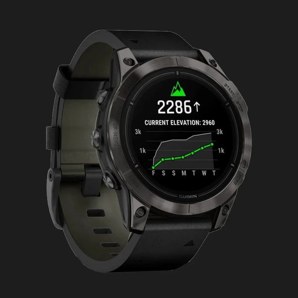 Garmin Epix Pro (Gen 2) Sapphire 47mm Carbon Gray DLC Titanium with Black Leather Band 984ed01f-8b4b-4e1f-abbb-c1b8b707481e фото