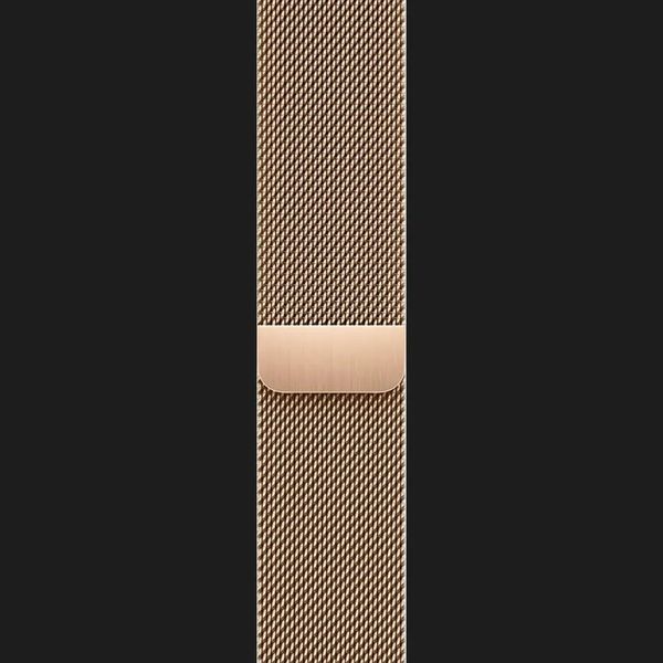 Оригінальний сталевий ремінець Apple Milanese Loop для Apple Watch 38/40/41mm (Gold) (ML733) 158b2376-7a97-4c88-b04d-1f09b7dad62f фото