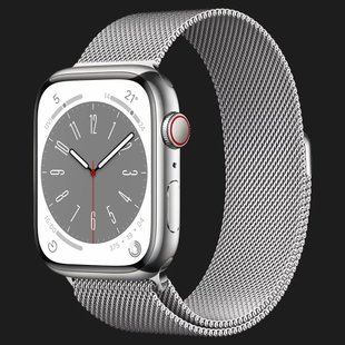 Apple Watch Series 8 41mm GPS + LTE, Silver Stainless Steel Case with Silver Milanese Loop (MNJ83) a1decb4a-3b32-40ac-a539-218fa6d2db3c фото