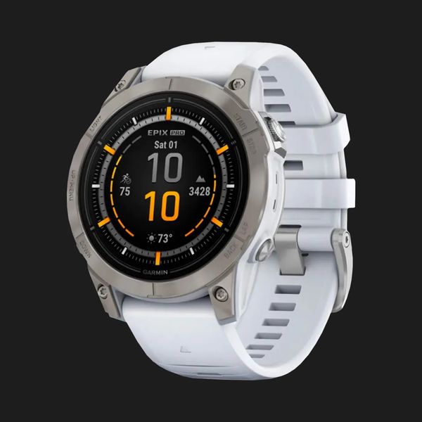 Garmin Epix Pro (Gen 2) Sapphire 47mm Titanium with Whitestone Band 8506fbcc-267e-45c5-92bc-cb960739c23c фото