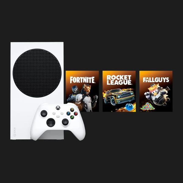 Ігрова приставка Microsoft Xbox Series S 512GB + Fortnite/Rocket League/Fallguys 1611816c-e864-4799-97cf-17eaf36597b5 фото