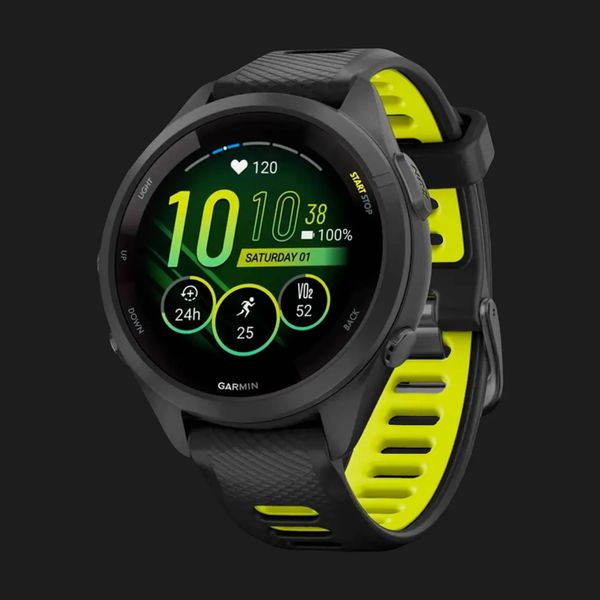 Garmin Forerunner 265S Black Bezel and Case with Black/Amp Yellow Silicone Band 5aa196fe-6300-43a8-84de-d467635165b2 фото