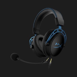 Игровая гарнитура HyperX Cloud Alpha S 7.1 3.5mm/USB (Black/Blue) 03759535-1974-40ad-bb77-d5fea3927bf0 фото