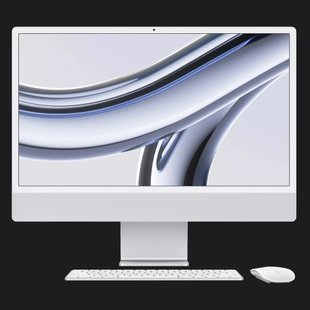 Apple iMac 24 with Retina 4.5K, Apple M3, 256GB, 8 CPU / 10 GPU, 8GB RAM, Silver (MQRJ3) (2023) 1ec40de0-e362-40d5-9fc4-b8ea07b3a67f фото