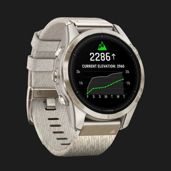 Garmin Epix Pro (Gen 2) Sapphire 42mm Soft Gold with Cream Heathered Nylon Band 03120d52-1bfa-4e46-ae88-0587afe2db80 фото