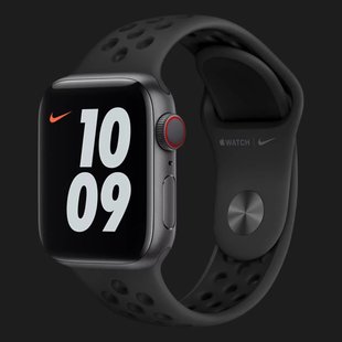 Оригінальний ремінець для Apple Watch 42/44/45/49 mm Nike Sport Band (Anthracite / Black) (MX8E2) 99f66a63-615b-481b-a299-476cebe700ce фото