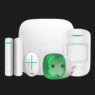 Комплект Ajax StarterKit White + Розумна розетка Ajax Socket (White) 5c157c9e-ff99-44e3-b668-739ac5e1cc1c фото