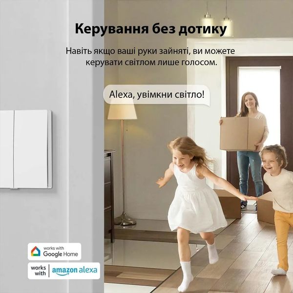 Умный выключатель света TP-LINK Tapo S220, 2-канальный 1-сторонний c545eb45-6790-45ac-95b2-613e00556f5a фото