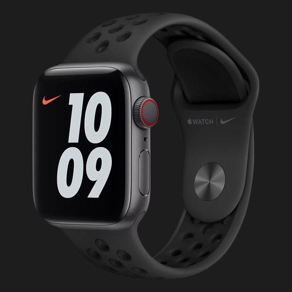 Оригинальный ремешок для Apple Watch 42/44/45/49 mm Nike Sport Band (Anthracite / Black) (MX8E2) 99f66a63-615b-481b-a299-476cebe700ce фото