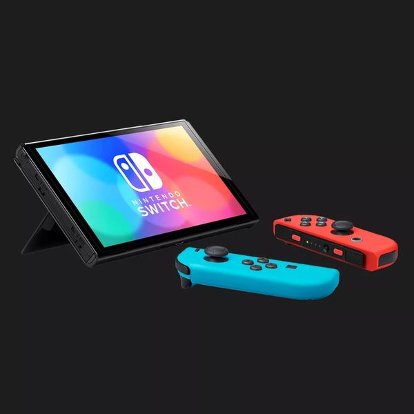 Портативная игровая приставка Nintendo Switch OLED with Neon Blue and Neon Red Joy-Con (045496883409) 0936af12-b6f7-4603-b18b-a402e29c6594 фото