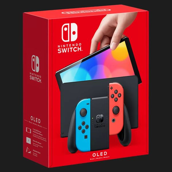 Портативная игровая приставка Nintendo Switch OLED with Neon Blue and Neon Red Joy-Con (045496883409) 0936af12-b6f7-4603-b18b-a402e29c6594 фото