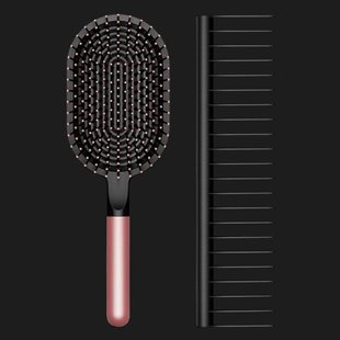 Набір щіток Dyson Designed Paddle Brush and Detangling Comb (Rose/Black) 0a77ab43-4ab8-4c4e-ba90-ff47bd5f3322 фото