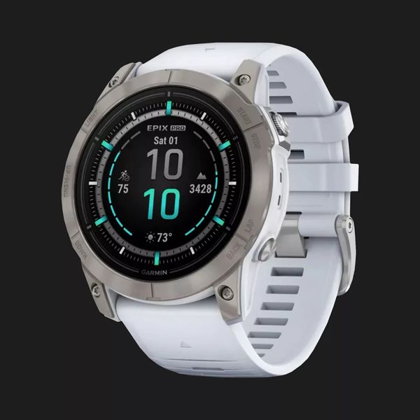 Garmin Epix Pro (Gen 2) Sapphire 51mm Titanium with Whitestone Band 4e26d006-3c75-44ff-9856-fc7fdd9a57fb фото