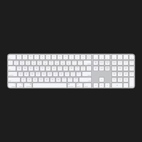 Повнорозмірна клавіатура Apple Magic Keyboard with Touch ID and Numeric Keypad (Silver) (MK2C3) e37d2837-3e58-4ec1-8fcc-dd484d5d795b фото