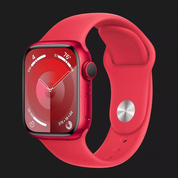 Apple Watch Series 9 41mm (PRODUCT)RED Aluminum Case with Red Sport Band S/M (MRXG3) 66400e28-ec91-4466-9912-9909a38a20c7 фото