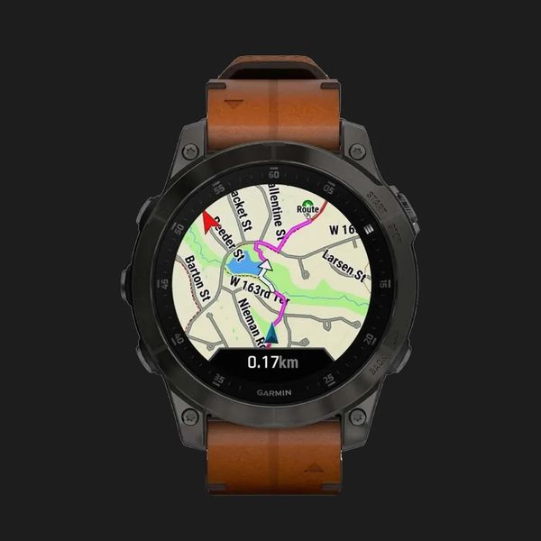 Garmin Epix (Gen 2) Sapphire Black Titanium with Chestnut Leather Band fd9c4c1c-4710-49f4-8c69-6b407099e294 фото