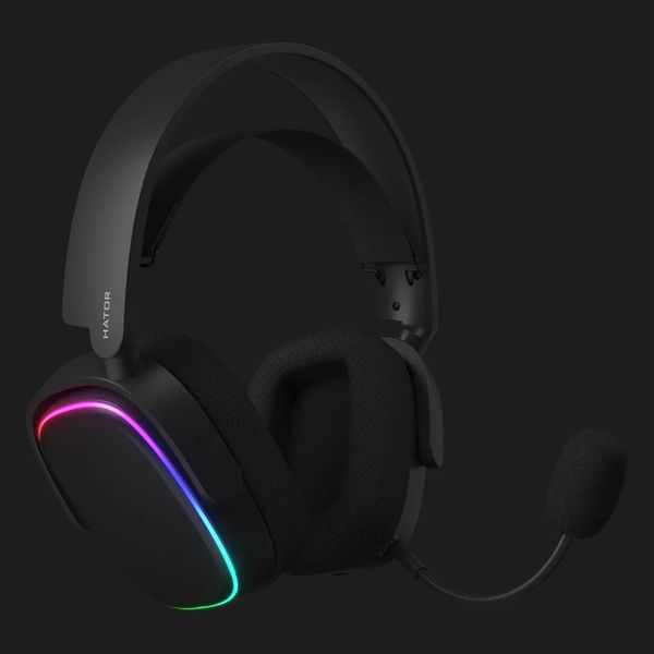 Игровая гарнитура HATOR Phoenix Wireless RGB Tri-mode (Black) a82f8f22-6aaf-4d6c-8227-6a277d0d3512 фото