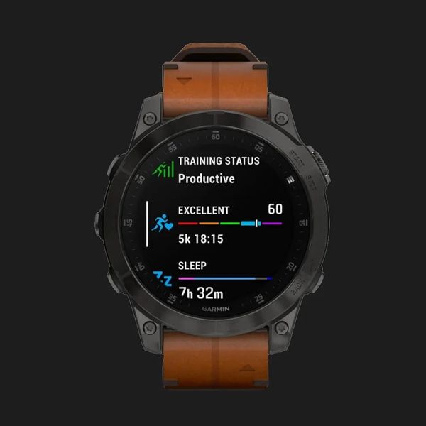 Garmin Epix (Gen 2) Sapphire Black Titanium with Chestnut Leather Band fd9c4c1c-4710-49f4-8c69-6b407099e294 фото