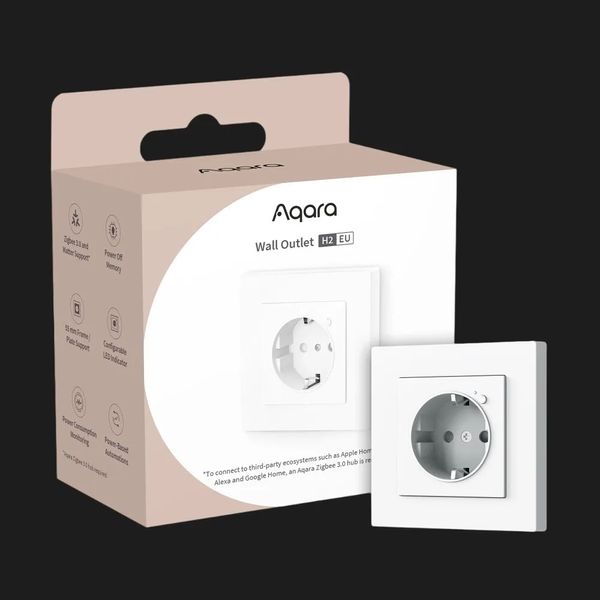 Умная настенная розетка Aqara H2 WP-P01D (White) 8369218b-a363-447f-b744-e13e22921cad фото