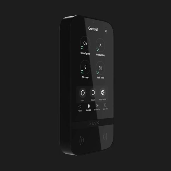 Клавиатура Ajax KeyPad TouchScreen с сенсорным дисплеем (Black) 13535d0f-7ded-48b5-a835-a72e39e4b0c3 фото