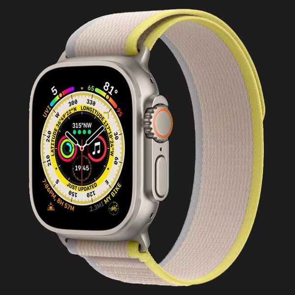 Apple Watch Ultra 49mm GPS + LTE Titanium Case with Yellow/Beige Trail Loop S/M (MNHK3) 14f558f2-9ed8-4847-a1b3-b1e1cda8c76a фото