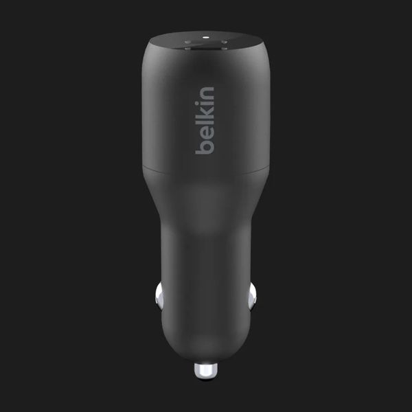 Автомобильное зарядное устройство Belkin Dual USB-C Car Charger 36W (Black) 3b1727f7-f46c-4c9c-8ba4-c3f104aa3950 фото