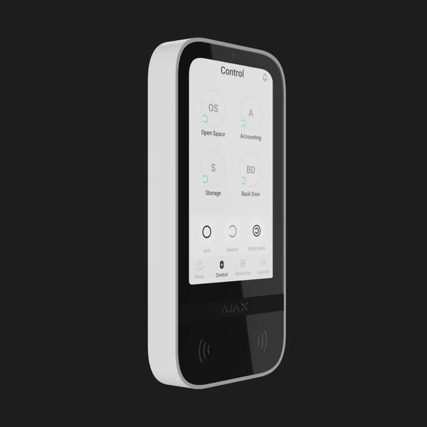 Клавиатура Ajax KeyPad TouchScreen с сенсорным дисплеем (White) 7ea42e2f-4cc4-41ea-891e-cf42bb74f3bd фото