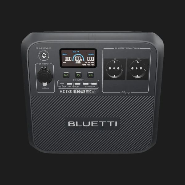 Зарядна станція BLUETTI AC180 1800W (1152 Вт/ч) 1538add1-7411-4c4d-aff1-9e34d7e4d723 фото