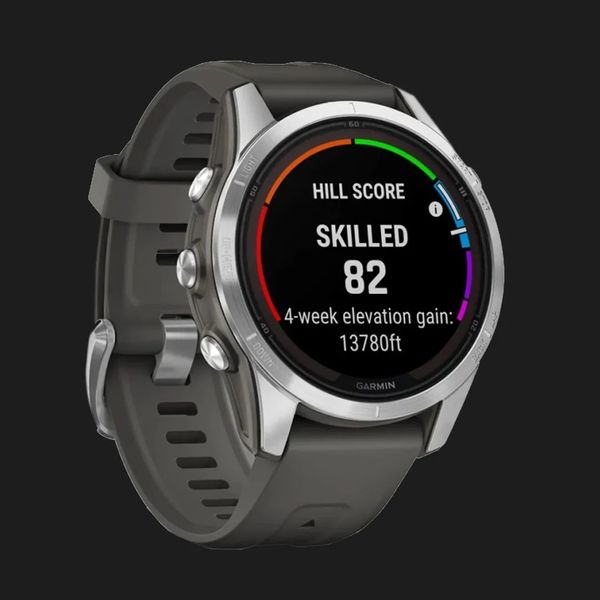 Garmin Fenix 7S Pro Solar Silver with Graphite Band bad4db86-3821-49fa-85ea-b17997bff1cb фото