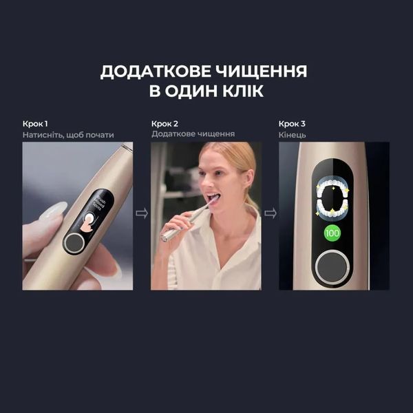 Зубная электрощетка Oclean X Pro Digital Set (Gold) 076e4837-255f-4368-8e1e-42b1768e757c фото