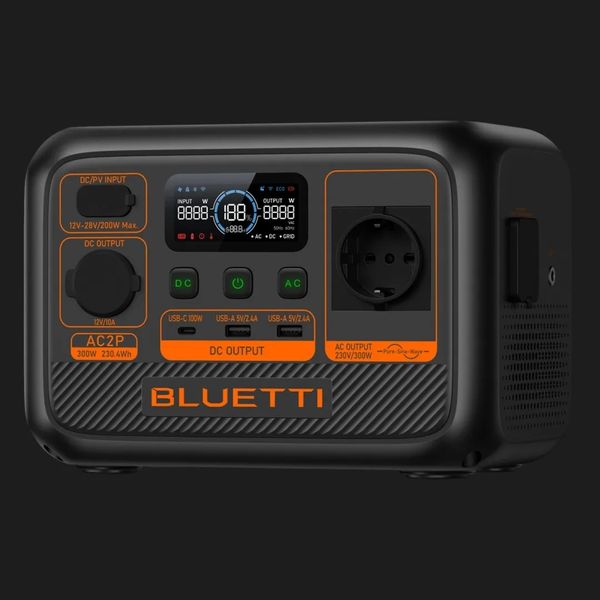 Зарядна станція BLUETTI AC2P 300W (230.4Вт/г) 6a46f5da-a77e-48d6-b849-d6b246d7ab79 фото