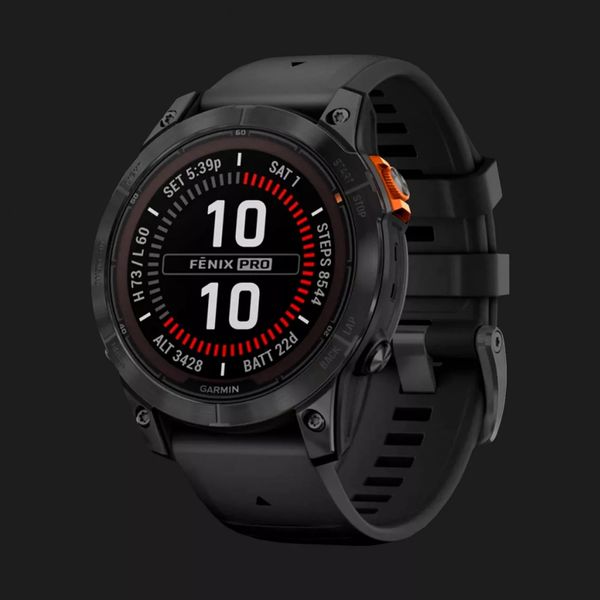 Garmin Fenix 7 Pro Solar Slate Gray with Black Band e8450644-4375-46ca-8e01-9b97bafef926 фото